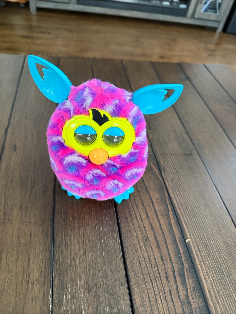 Furby Boom 2012 Pink & Blue Hasbro Interactive Electronic Toy TESTED WORKS